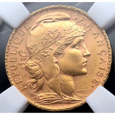 FRANCIA - 1907. 20 francos. Au. SC-