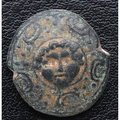 GRECIA ANTIGUA - 331-310 a. C. Media unidad. Chipre. Nikokreon. Salamania. Ae. MBC-