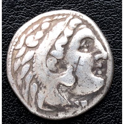 GRECIA ANTIGUA - circa 310-301 a. Reino de Macedonia, Alejandro III &laquo;el Grande&raquo;. Dracma. Colof&oacute;n. 