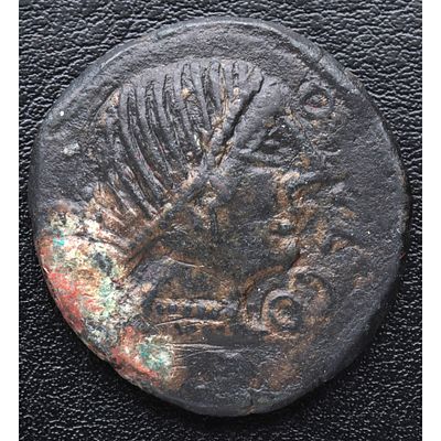 Acip 2216. HISPANIA ANTIGUA - 165-110 a.C. Obulco. As. Ae. MBC- / MBC