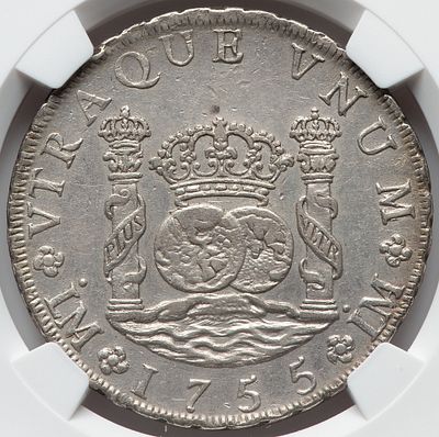 MONARQU&Iacute;A ESPA&Ntilde;OLA - 1755. Fernando VI. 8 reales columnario. Lima. Ag. EBC