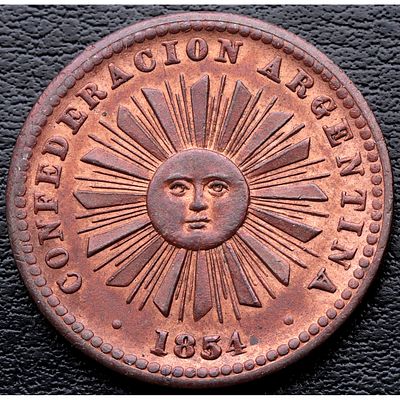 ARGENTINA. 1854 - 1 Centavo. Cu. SC