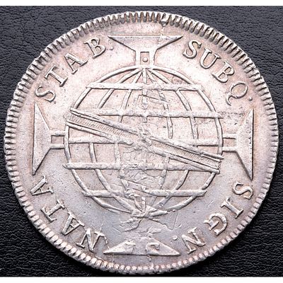 BRASIL. 1814 - 960 Reis. Bah&iacute;a. Ag. 900 mls. EBC-