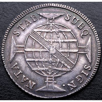 BRASIL. 1816 - 960 Reis. Bah&iacute;a. Ag. 900 mls. EBC