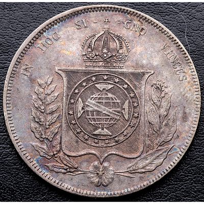 BRASIL. 1861 - 1000 Reis. Ag. 900 mls. EBC-