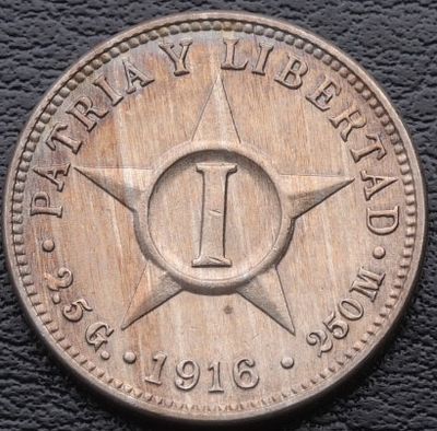 CUBA. 1916 - 1 Centavo. Ni. SC