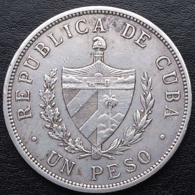 CUBA. 1932 - 1 Peso. Ag. 900 mls. MBC+