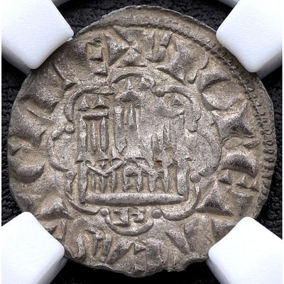 MONEDA MEDIEVAL. 1277-81. Alfonso X. Burgos - Dinero. Ve. EBC