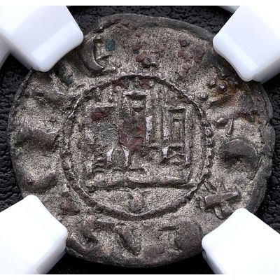 MONEDA MEDIEVAL. 1295-1312.Fernando IV. A Coru&ntilde;a - Dinero. Ve. MBC+