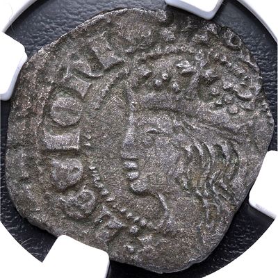 MONEDA MEDIEVAL. 1369-1379. Enrique II. Sin ceca - Cruzado. Ve. MBC+