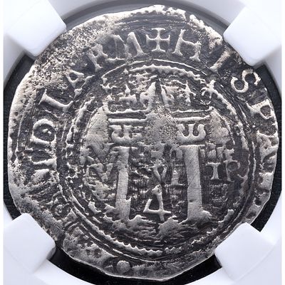MONARQU&Iacute;A ESPA&Ntilde;OLA. 1506-16. M&eacute;xico. Carlos y Juana - 4 Reales. Ag. MBC-