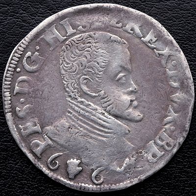 MONARQU&Iacute;A ESPA&Ntilde;OLA. 1556-1598. Felipe II. Amberes - 1 Escudo. Ag. MBC+