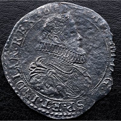 MONARQU&Iacute;A ESPA&Ntilde;OLA.1627. Felipe IV - &frac12; Ducat&oacute;n. Ag. Amberes? MBC-