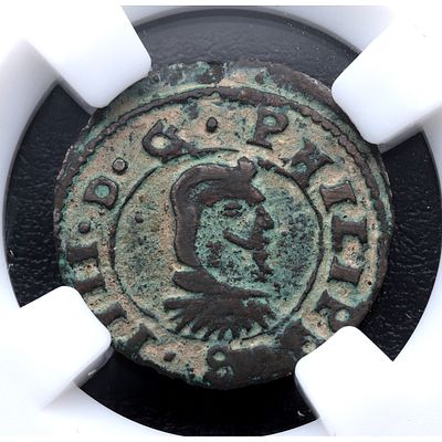 MONARQU&Iacute;A ESPA&Ntilde;OLA. 1662. R. Coru&ntilde;a. Felipe IV - 4 maraved&iacute;s. Ve. MBC-