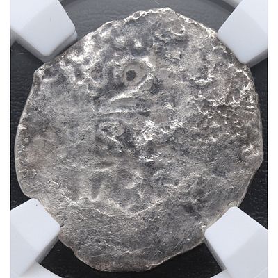 MONARQU&Iacute;A ESPA&Ntilde;OLA. (1735). Felipe V - 2 Reales. Ag. Lima. BC+