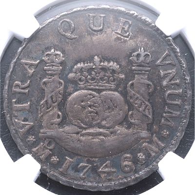 MONARQU&Iacute;A ESPA&Ntilde;OLA. 1746. Felipe V - 2 Reales. Ag. M&eacute;xico. M. EBC
