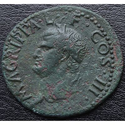 IMPERIO ROMANO. Agripa - Dupondio. 37-41. MBC. Ae. Ceca Roma.