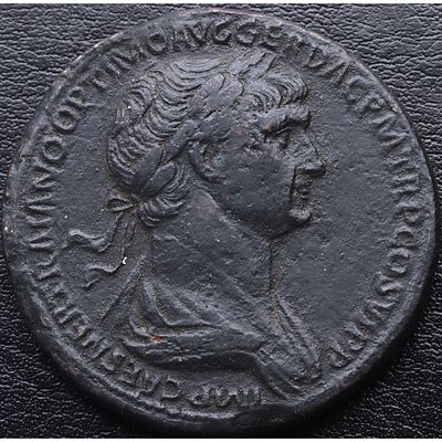 IMPERIO ROMANO. Trajano - Sestercio. 98-117. MBC. Ae. Ceca Roma