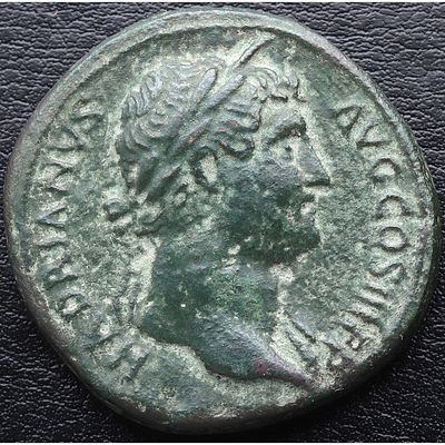 IMPERIO ROMANO. Adriano - Sestercio. 117-138. MBC. Ae. Ceca Roma
