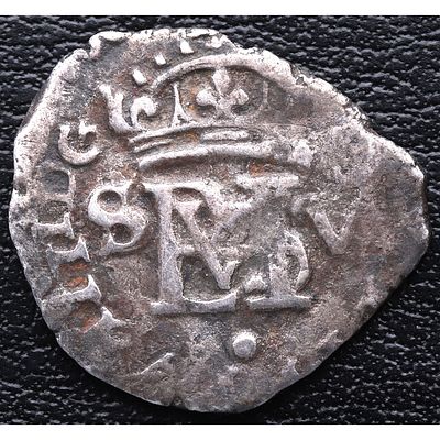 MONARQU&Iacute;A ESPA&Ntilde;OLA. 1612. Felipe III - &frac12; Real 1612 (MBC+). Ag. Sevilla. MBC+