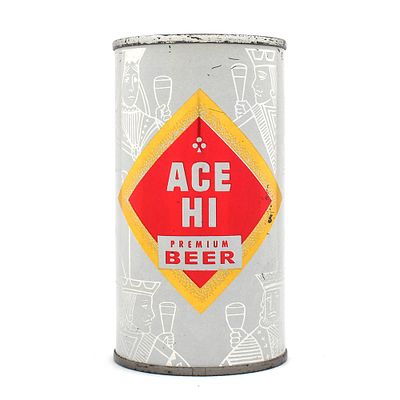 Ace Hi Premium Beer Flat Top ACE METALLIC 28-17. Brewer/Business Name: Ace Brewing Co., Chicago, 