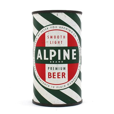 Alpine Smooth Light Prmium Beer Flat Top 30-2. Brewer/Business Name: Peter Fox Brewing Co. 