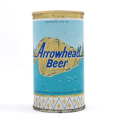 Arrowhead Beer Pull Tab 35-34 GOLD TRIM. Brewer/Business Name: Arrowhead Brewing Company, Cold 