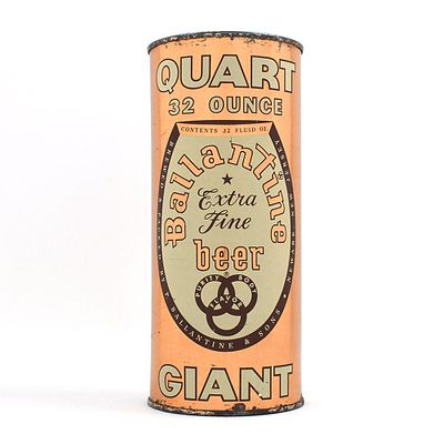 Ballantine Extra Fine Beer Quart Flat Top 237-1. Brewer/Business Name: Ballantine &amp; Sons 