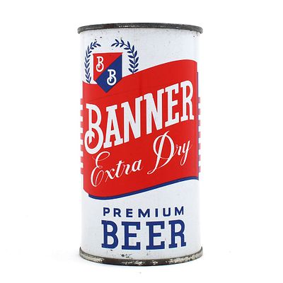 Banner Extra Dry Premium Beer Flat Top CUMBERLAND 34-26. Brewer/Business Name: Cumberland 
