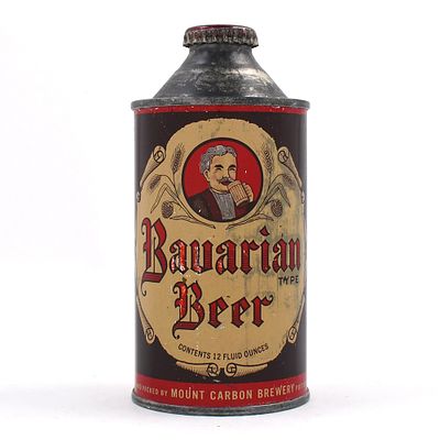 Bavarian Beer Cone Top NON-IRTP 151-1. Brewer/Business Name: Mount Carbon Brewery, Pottsville, 