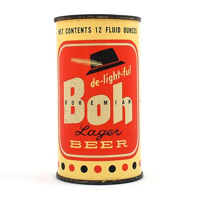 Boh Lager Beer Flat Top 40-11. Brewer/Business Name: Enterprise Brewing Co., Fall River, 