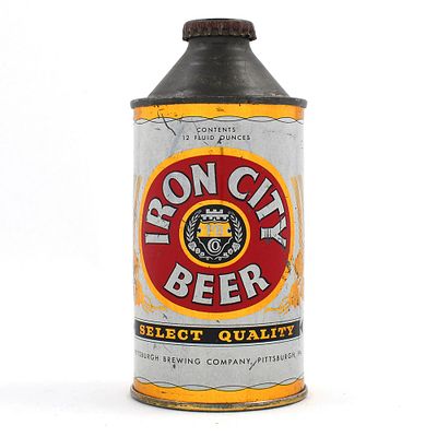Iron City Beer Cone Top 170-1. Brewer/Business Name: Pittsburgh Brewing Co., Pittsburgh, 