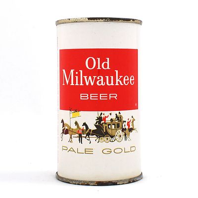 Old Milwaukee Beer Flat Top 107-14 CLEAN. Brewer/Business Name: Jos. Schlitz Brewing Co. 