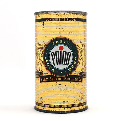 Prior Lager Beer Flat Top ATLANTIS IMPORTERS 117-1. Brewer/Business Name: Adam Scheidt Brewing 