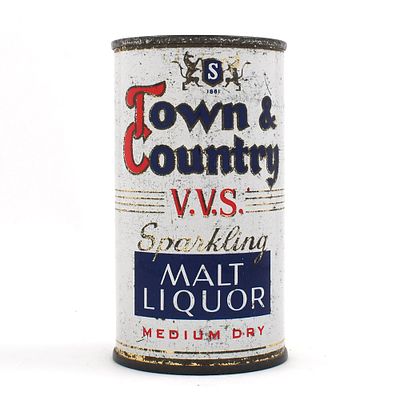 Town and Country VVS Medium Sparkling Malt Liquor Flat Top 139-17. Brewer/Business Name: 