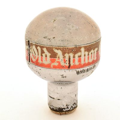Old Anchor 1940s Newman Aluminum Tap Knob BRACKENRIDGE PA. Brewer/Business Name: Brackenridge 