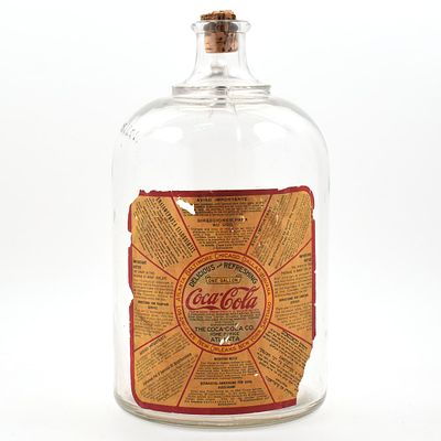 Coca-Cola 1920s Glass Syrup 1 Gallon Jug 8 LANGUAGES. Brewer/Business Name: Coca-Cola Company 