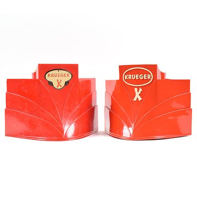 Krueger 1950s Plastic Frother Holders Lot of 2 Different. Brewer/Business Name: G. Krueger 