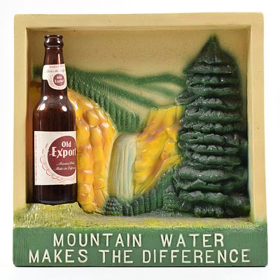 Old Export Beer Large 1950s Chalk Back Bar Scene MOUNTAIN WATER. Brewer/Business Name: 