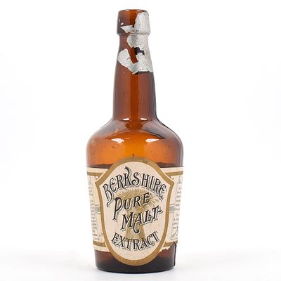 Berkshire Pure Malt Extract Pre-Prohibition Bottle RARE OUTSTANDING. Brewer/Business Name: 