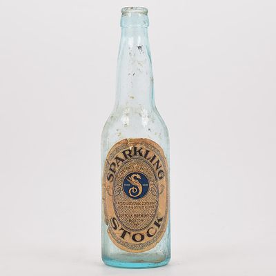 Suffolk Brewing Sparkling Stock Ale Pre-Prohibition Bottle SERPENT. Brewer/Business Name: 