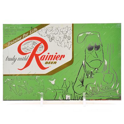 Rainier Jubilee Unrolled Set Flat Top Sheet RAINY BARBECUE Yellow-Green. Brewer/Business Name: 