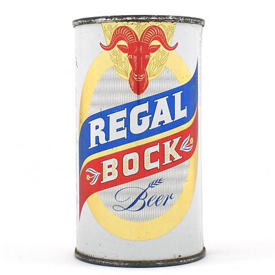 Regal Bock Beer Flat Top REGAL AMBER 121-11. Brewer/Business Name: Regal Amber Brewing Co., San 