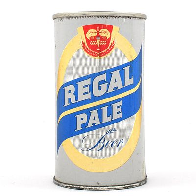 Regal Pale Beer Flat Top REGAL AMBER 120-40. Brewer/Business Name: Regal Amber Brewing Co., San 