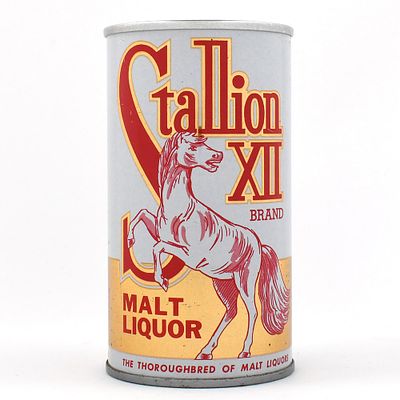 Stallion XII Malt Liquor Pull Tab 126-3. Brewer/Business Name: Gold Medal Brewing Co. 