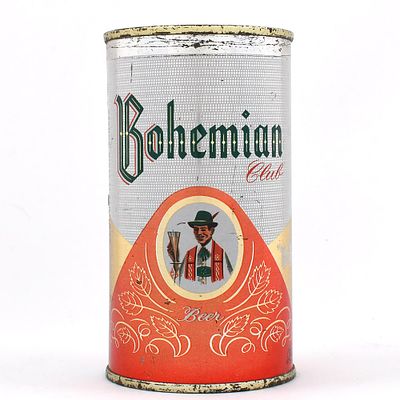 Bohemian Club Beer Flat Top 12 OUNCE STILL FULL 40-31. Brewer/Business Name: Bohemian Breweries 