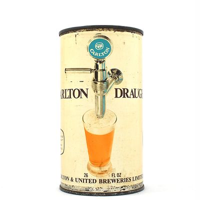 Carlton Draught 26 Ounce Australian Flat Top. Brewer/Business Name: Carlton &amp; United 