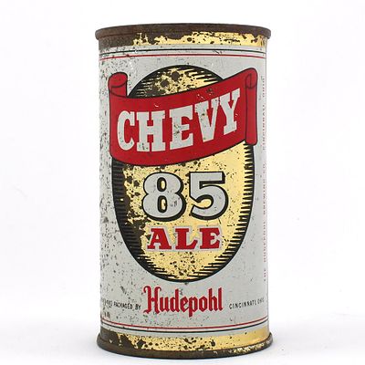Chevy 85 Ale Flat Top AL TAX LID 49-22. Brewer/Business Name: Hudepohl Brewing Co., Cincinnati, 