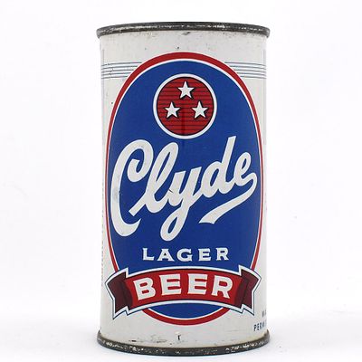 Clyde Lager Beer Flat Top 49-37. Brewer/Business Name: Enterprise Brewing Co., Fall River, 