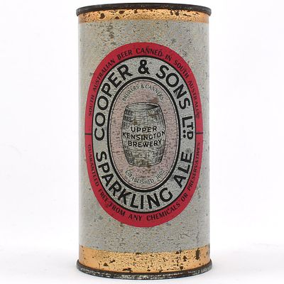 Cooper and Sons Sparkling Ale Australian Flat Top. Brewer/Business Name: Cooper and Sons Ltd. 